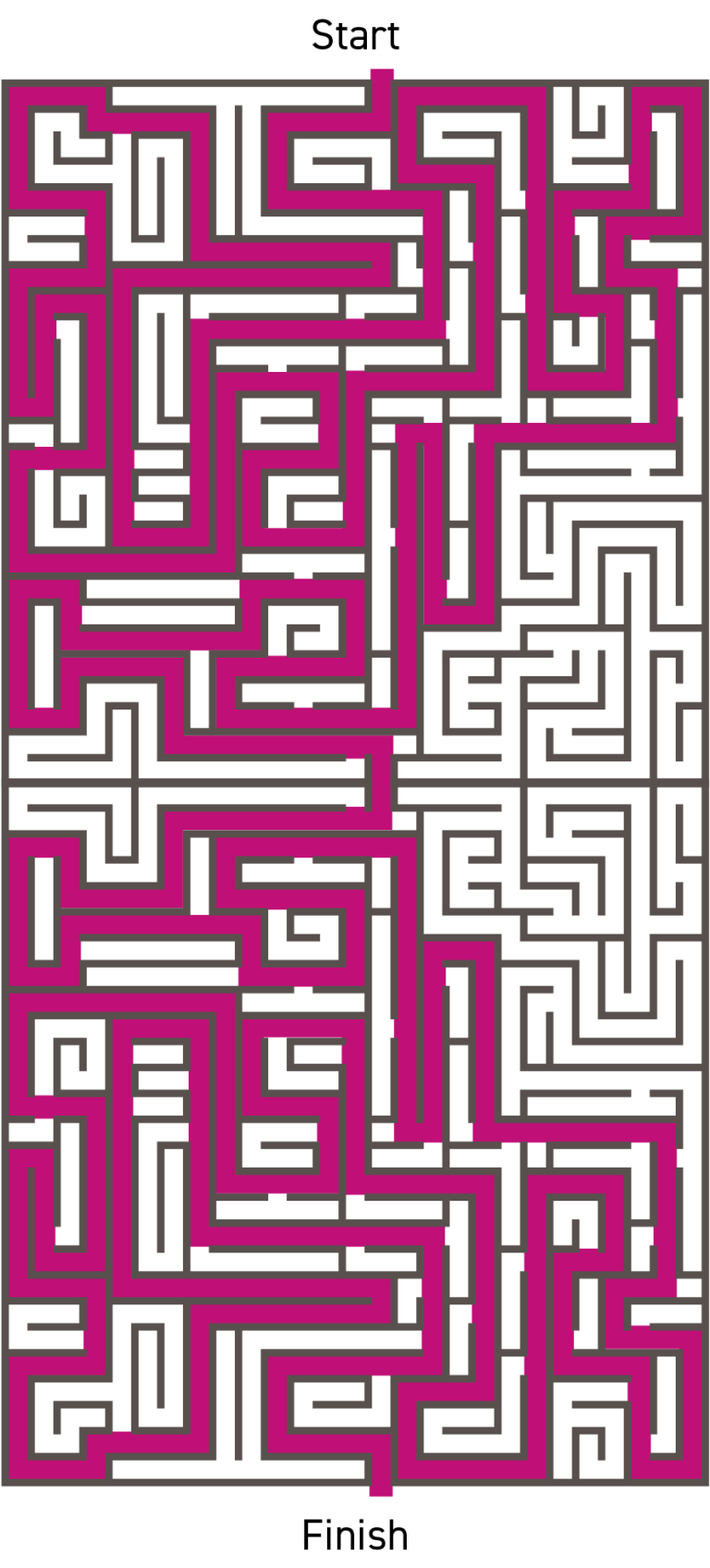 Solved Maze
